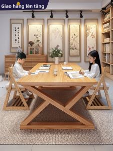 ZHUOHE | Bàn Lớn Đa Năng cho Thư Viện tại Nhà Đọc Sách và Làm Việc cùng Con