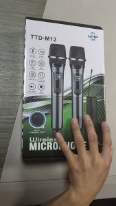 Micro Micro Không Dây Micro Karaoke Chất Lượng Giá Tốt - Bộ Micro Không Dây TTD-M12  Màn Hình LED Chống Hú Tốt Hát Nhẹ Sóng Mạnh Âm Thanh Cực Hay  Độ Nhạy Cao Cho Âm Thanh Phát Ra Trong Và Sáng Hơn Thiết Kế Nhỏ Gọn