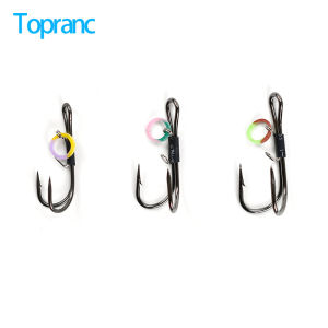 Topranc 9Pcs Double Fishing Hooks-Live Shrimp Hook Bait Holder HooksFishing Lures Saltwater Freshwater