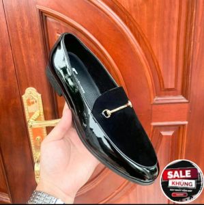 Giày lười da pu sân lật sỉ giày dự tiệc nam da sít Hàng kĩ đế khâu may chắc chắn mã G3 đặt lùi 1 size