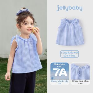Jelly Baby | Áo Sơ Mi Bé Gái Cotton Có Ren và Cổ Peter Pan