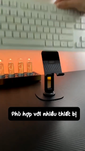 Kệ Để Điện Thoại Máy Tính Bảng Để Bàn - Giá Đỡ Điện Thoại Xoay 360 Độ Đế Kim Loại Chắc Chắn - Kệ Đỡ Máy Tính Bảng Gập Gọn Điều Chỉnh Độ Cao Chống Trượt Tiện Lợi