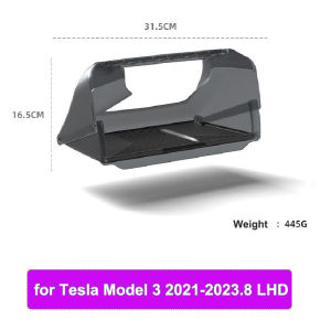Center Console Screen Under Storage Box For Tesla Model 3 Y Juniper 2026 2025-2020 Center Console Hidden Storage Organizer Tray