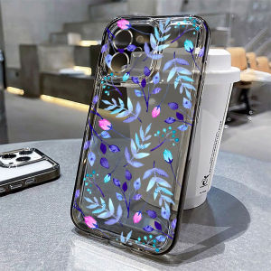 Retro Flower Clear Case For iPhone 17 Pro Max Cases iPhone 11 15 12 13 14 Pro Max Case 17 Air 17proMax Back Cover Funda Bumper
