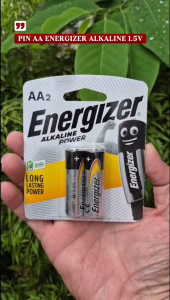 Vỉ 2 viên pin tiểu AA 1.5V Energizer ALKALINE POWER dùng cho cửa từ remote đồng hồ