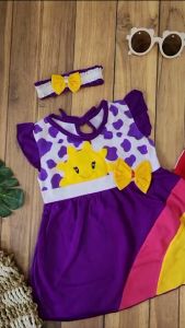 HARGA SATUAN Dress Bayi Murah 0 - 6 bulan free bandana dj593