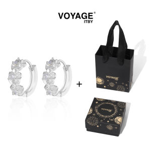 Silver Plated Plum Blossom Zircon Earrings Womens Unique Circular Ear Cuff Vintage Style Fashionable Jewelry Accessories