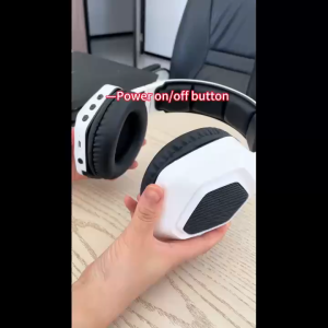 Onikuma B100 Wearable Wired Gaming Headset with Flexible Mic LED Lights Wireless Earphone Dynamic RGB Lighting Effect 3 Mode Headphones