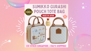 [Direct from Japan] Stock SG: 100% Original San-X Sumikko Gurashi Synthetic Leather Tote Pouch Bag