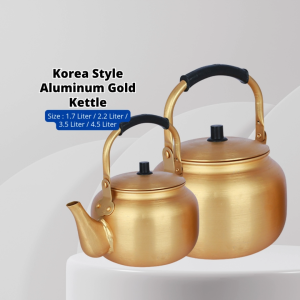 YU Kitchenware Aluminum Gold Kettle / Kendi aluminium emas