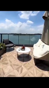 BUNISE Outdoor Aluminum Sofa P3402 - 1-3 ที่นั่ง ดีไซน์มินิมอล กันแดดกันฝน เหมาะสำหรับริมสระว่ายน้ำ & ระเบียงพูลวิลล่า