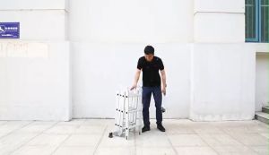 12FT 16FT 20FT Folding Aluminium Ladder Multi-Purpose Telescoping Ladder Stepladder Folding Ladder household