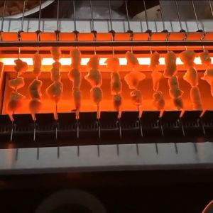 Kitchen Circle 10pcs 28.5cm Stainless Skewer Reusable Barbecue Metal Sticks Grilling Accessories