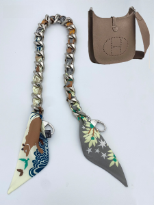 Fado Minievelyne Shoulder Strap Evelyn Handbag Chain Twisted Rope Silk Scarf Bag Belt Decorative Accessory Underarm