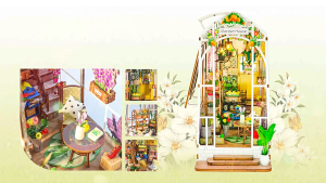 Specool® Creative Gift DIY Miniature 3D Dollhouse Book nook Shelf Insert Bookend Assembly Model House Birthday Gifts