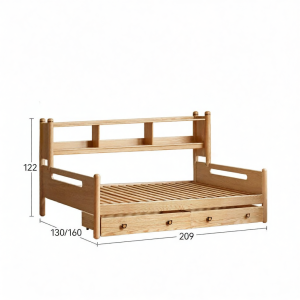 WEISHA | Child Bed with Bookcase and Storage Function
