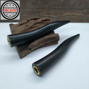 Pipa once cangklong kayu kelor hitam bulat model S B80