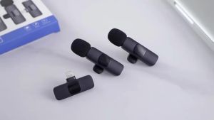 【Pro Max Mic 】Mikrofon Nirkabel Lavalier Dual Nirkabel Mic Bluetooth Mic Portable Mic Clip Pada 2 Mic LED Digital Dengan Case Pengisian Ulang Untuk Merekam Live Vlog Plug & Play Reduction Video Pendek Youtuber Tiktok