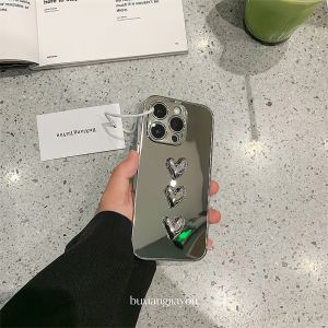 Cool Sweet Girl Phone Case Mirror Surface Full Lens Protection Original Design for Apple 16Plus 17Promax 14 Soft TPU Cover