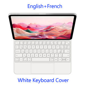 AJIUYU | Smart Keyboard For iPad Pro 11 M4 2024 Magnetic Keyboard Cover For iPad Pro 11 M4 11" A2836 A2837 A3006 Touch Pad Magic Keyboard