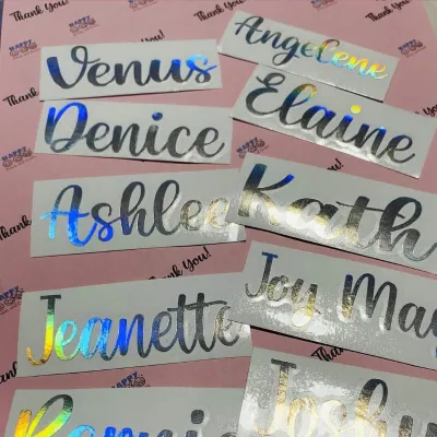 Name | Pantry Label Decal Sticker | Customized vinyl decal stckers | Personalized Stickers