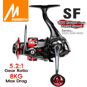 Meredith | MEREDITH 10+1 Stainless Steel Bearings Spinning Fishing Reel 8KG Max Washer Drag Suitable for Both Fresh and Seawater