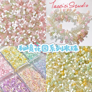 Mixed Color Glass Rice Beads Loose Beads DIY Materials Handmade Jewelry Bracelets Necklaces Stringing Accessories