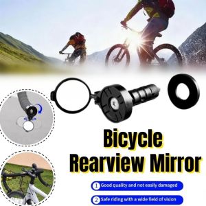 Bicycle Rearview Mirrors Handle Rearview Mirror Acrylic Convex Mirror Adjustable Cycling Accessories