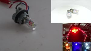 KEVANLY | 10pcs Motorcycle Strobe Tail Light 1157 Stop Brake Lamp 16SMD Flashing Warning Light for Scooter Motorcycle Accessorie 12V