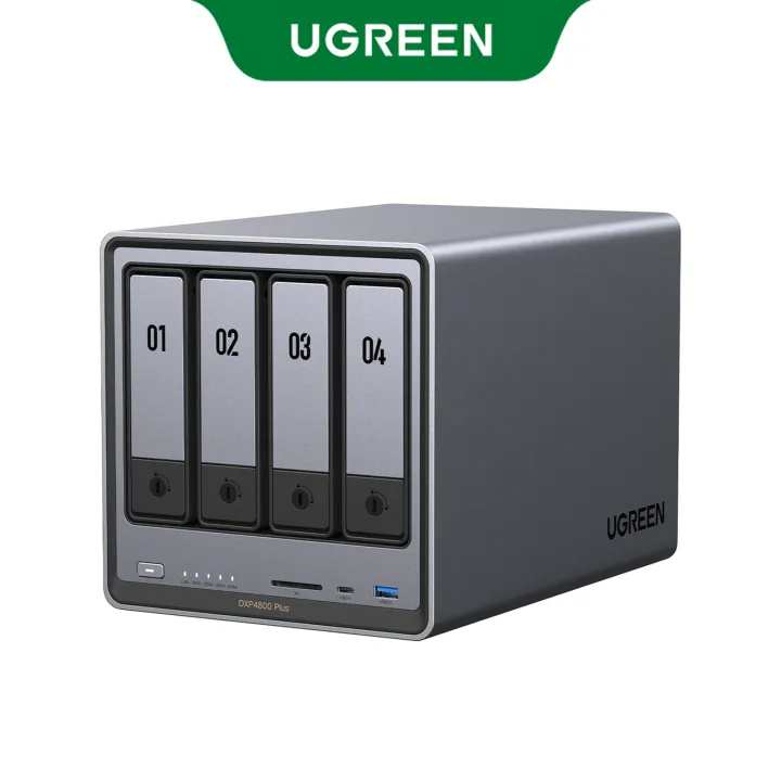 【新品・未使用・未開封】UGREEN NASync DXP4800 Plus UGREEN 4ベイ NASストレージ - 136TB超大容量と高速10GbE転送