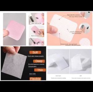 Good luck befalls! 100-600pcs/bag soft/hard nail wipes remover cotton lint gel polishing nail polish nail polish wipes lint-free nail polish remover cotton wipes ultraviolet gel tip remover cleaning paper pads nail polish art cleaning nail art