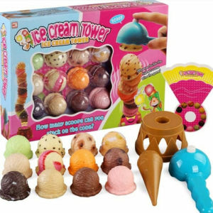 Ice Cream Tower Mainan Anak Es Krim Scoop Susun