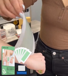 Cold Wax Strips – EELHOE Hair Removal Paper Double Sided for Legs Bikini Arms & Neck Professional Depilation Tool Long Lasting Summer Beauty for Women