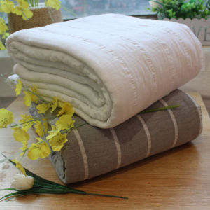 High End Bed Sheet Multi Layer Cotton Yarn Soft Baby Grey White Fluffy Summer Cover Scarf Comforter Quilt Duvet Coverlet