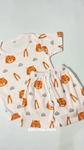 Setelan Baju Kaos Anak Kekinian Bisa Cewek Cowok One Set Lucu Impor Import Usia 1 2 3 4 Tahun #005
