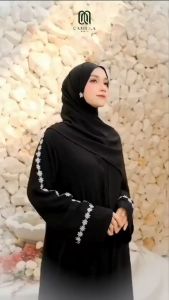 Faira Baju Gamis Crinkle Model Baru Abaya Turki Remaja Aesthetic Set jilbab Terbaru Lebaran 2025