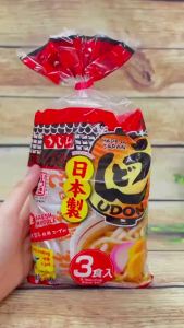 Mì Udon Tươi Nhật Bản Itsuki (3 Phần Ăn) 627G – Kèm Súp Nước Dashi Đậm Đà