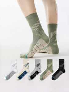 Anti-slip Moisture-wicking Pressure Sport Socks Mid-calf