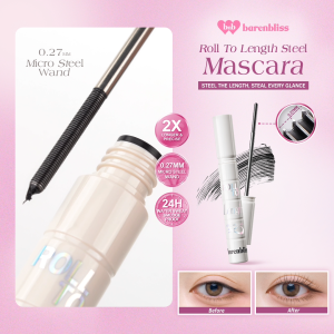 [BACK IN STOCK] BNB Barenbliss Roll to Length Steel Mascara 6g Maskara Besi Iron Mascara Waterproof Sweatproof Smudgeproof Tahan Lama Hingga 24 JamPanjang & Lentik Anti Gumpal Anti Clumply Ultra Precision & Vitamin E Infused Lash-Strengthening Formula