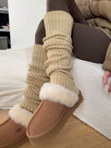 Khaki Shark Skin Socks Set with Small Slippers in This Color Scheme Really Love More And More like High End Brand Womens Footwear