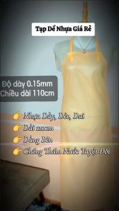 [ COMBO 5 CÁI] Tạp Dề Nhựa Chống Nước Yếm Nhựa Chống Thấm Nước. Nhựa Dày Dùng Trong Chế Biến