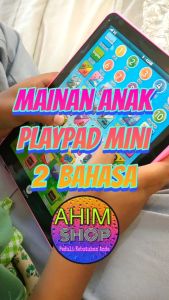 Mainan Edukasi Anak Mini PlayPad 2 Bahasa INDONESIA–ENGLISH BERMAIN Sambil BELAJAR Warna Acak