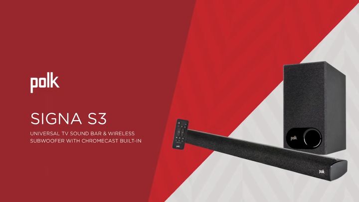 Polk Audio Signa S3 Ultra-Slim home theater Sound Bar with Wireless  Subwoofer, Bluetooth Chromecast Enabled Music Streaming Lazada PH