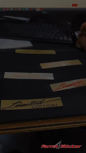 Sticker Limited Edition stiker motor mobil 15 cm