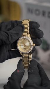 Jam Tangan Wanita Bonia Elegance B10775-2227S Gold Dial Gold Stainless Steel Strap