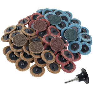 90Pcs Nylon Sanding Discs Set 2inch Quick Change Die Grinder Sanding Wheel with 1/4inch Holder Fine Medium Coarse Wear-Resistant