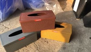 Kotak Tisu Panjang / Tempat Tisu Plastik GoldenOx