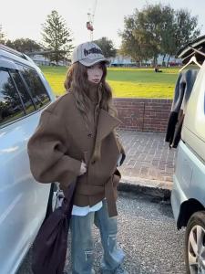 CHOUXIE | Elegant Distinctive Korean-style Cashmere Wool Jacket Female