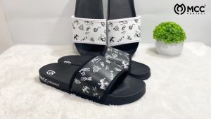 TERBARU Sandal Selop Pria Slip On Distro Casual Dewasa Motif Dollar Size 38-43 Mcp.co
