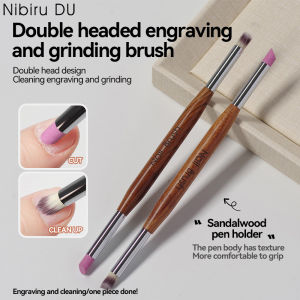 Double Head Nail Skin Brush Manicure Stick Files Tool Cuticle Remover Trimmer Dead Skin Remover Grinding Pen Nail Art Polish